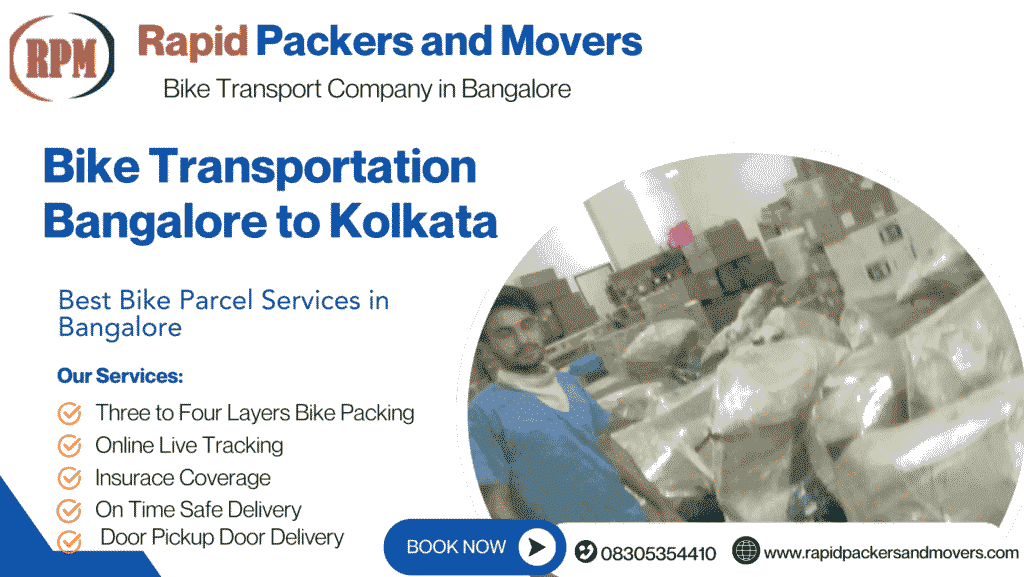 Bike Transport from bangalore to kolkata
