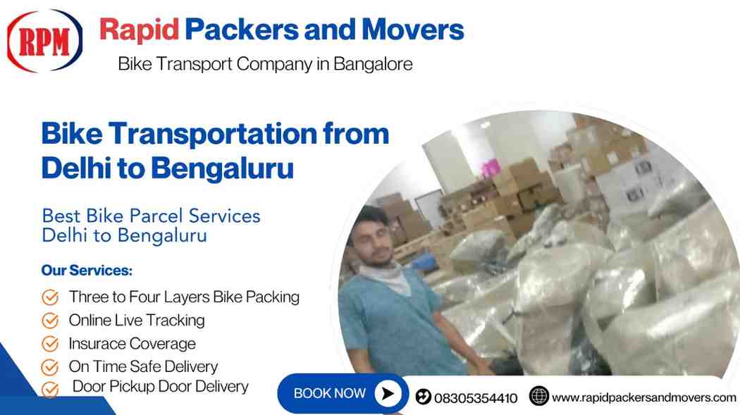 Bike Transport from Delhi to Bengalore