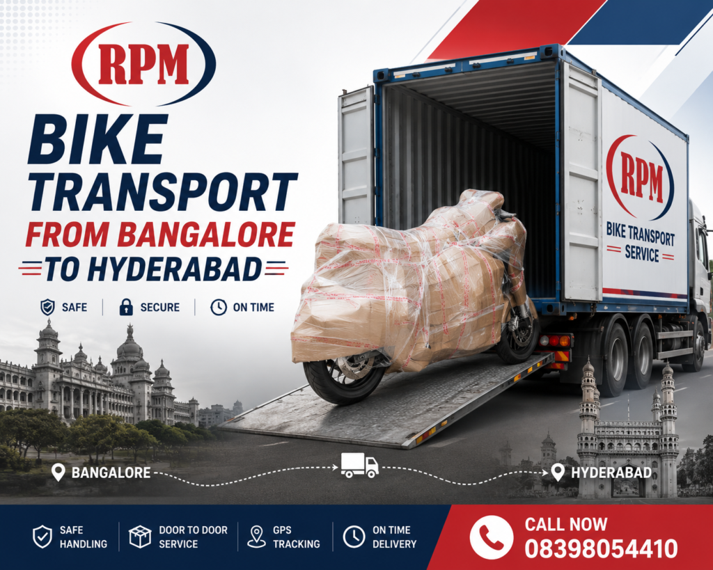 bike transport from Bangalore to hyderabad