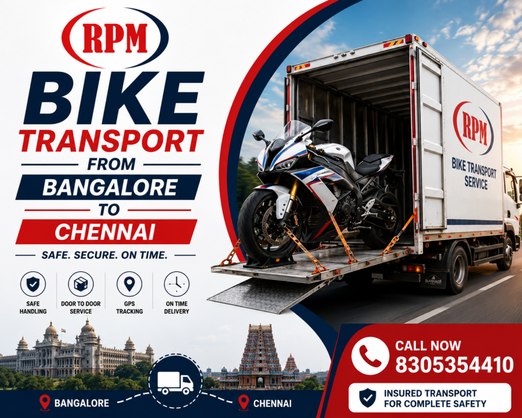 bike transport from Bangalore to Chennai