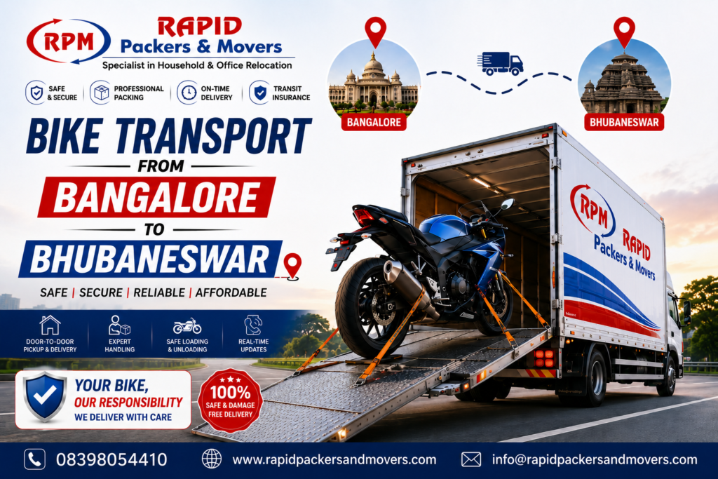 bike transport from Bangalore to Bhubaneswar