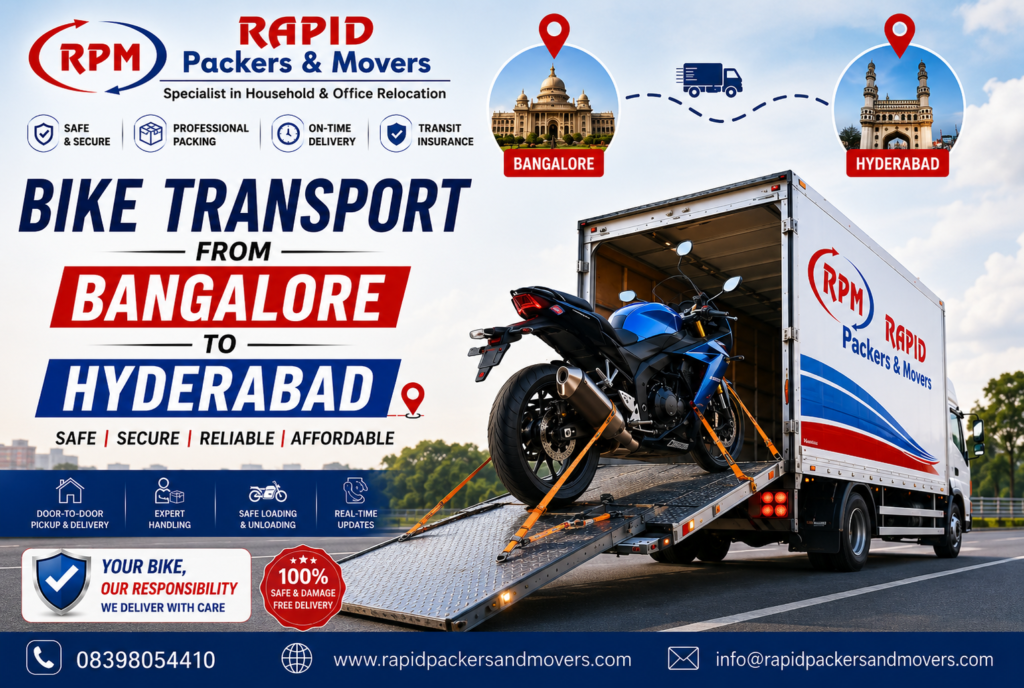 bike transport from Bangalore to hyderabad
